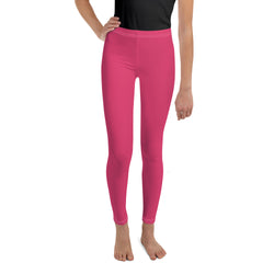 SHE REBEL - Rose Pink Youth Leggings (Girls' Sizes 8 - 20)