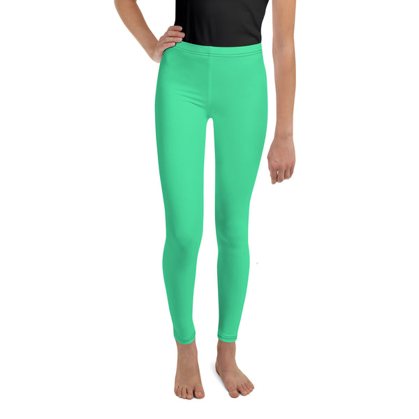 SHE REBEL - Sea Green Youth Leggings (Girls' Sizes 8 - 20)