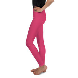 SHE REBEL - Rose Pink Youth Leggings (Girls' Sizes 8 - 20)