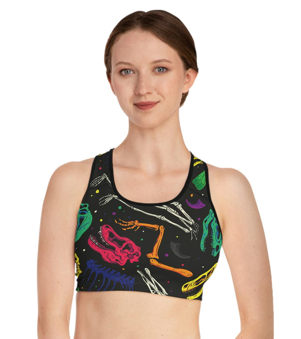 SHE REBEL - Dino Bones Sports Bra