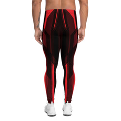 Red Tron Inspired Leggings for Men
