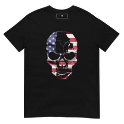 American Flag Skull Tee