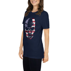 American Flag Skull Tee