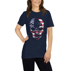 American Flag Skull Tee