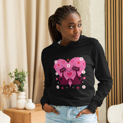 Kitty Valentine Heart Hooded Long Sleeve Tee | Available in 2 Colors