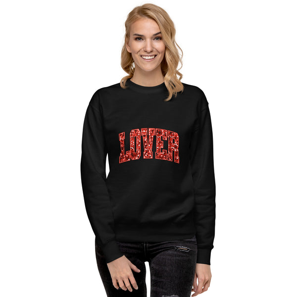 Lover "Faux" Sequins Unisex Premium Sweatshirt | Available in 3 Colors