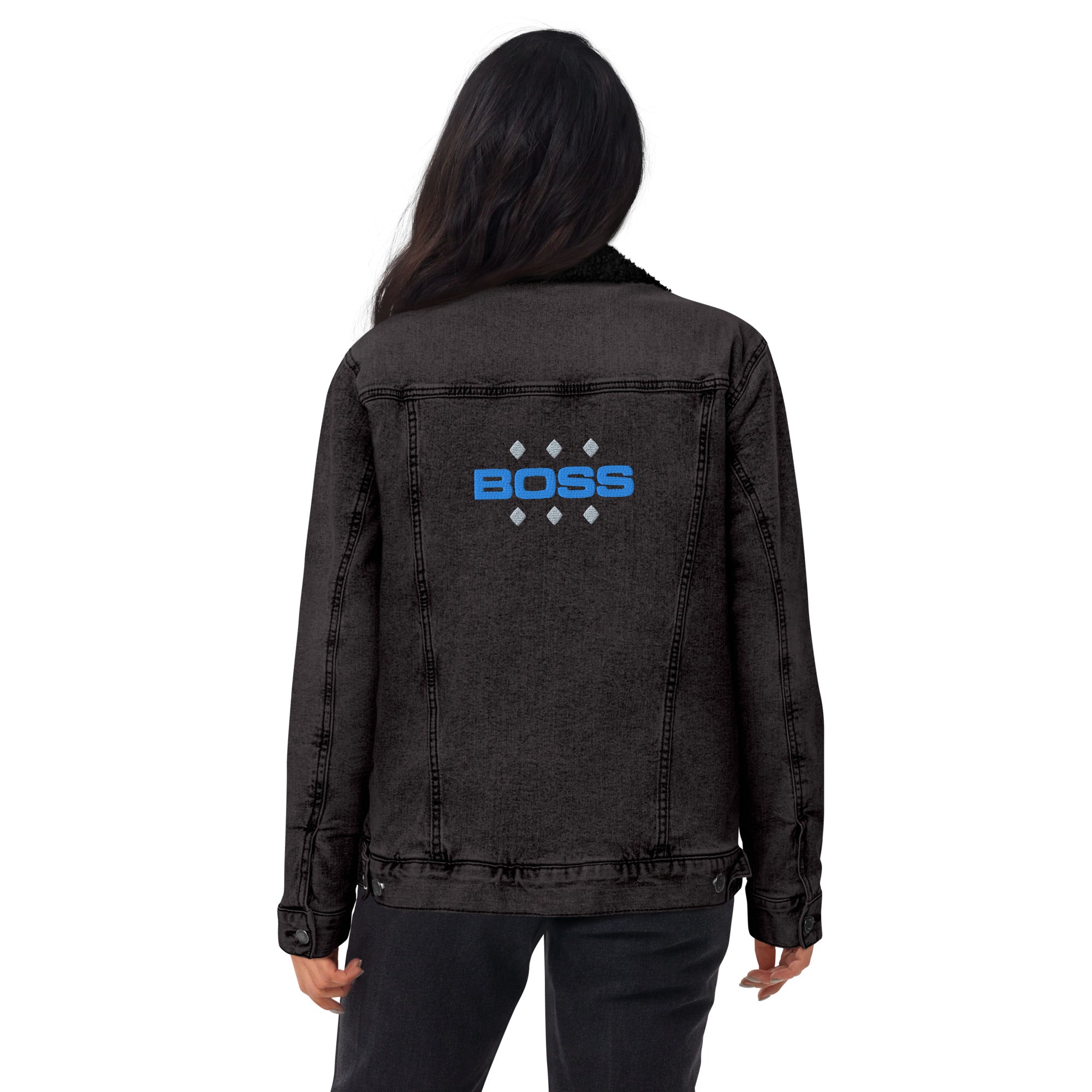 Unisex BOSS Denim Sherpa Jacket
