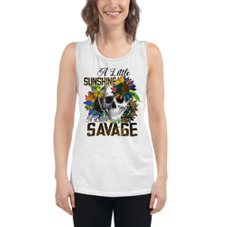 A Little Sunshine A Little Savage Muscle Tank