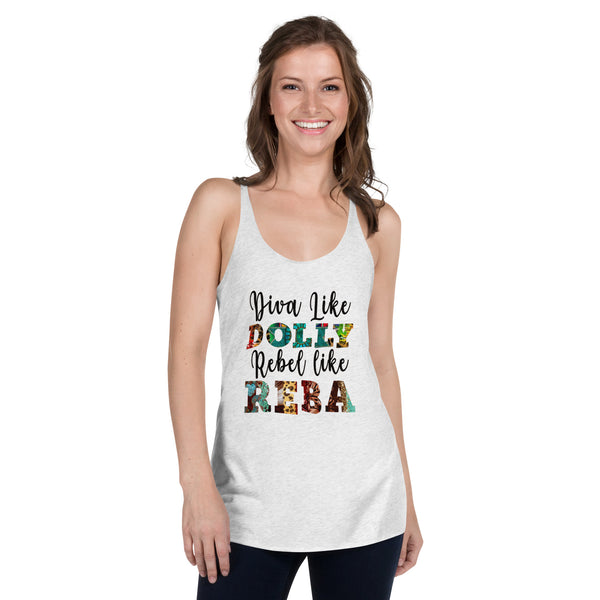 Diva Like Dolly Rebel Like Reba Tank | Available in 3 colors