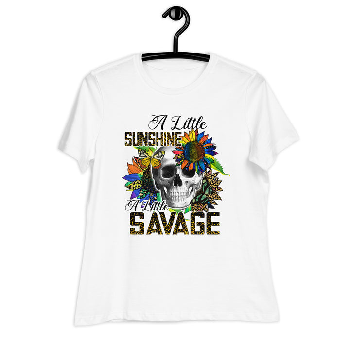 White Front Savage Crop Top