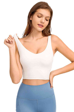 SHE REBEL - Deep V-Neck Crop Sports Bra | Available in 5 Colors