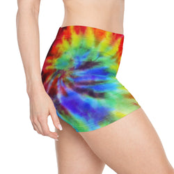 Multicolored Tie Dye Shorts
