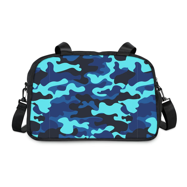Blue Camo Fitness Handbag