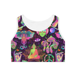 Groovy Psychedelic Sports Bra