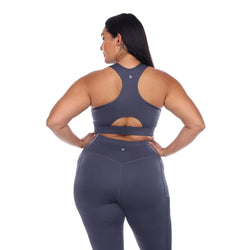 Blue Racerback Sports Bra
