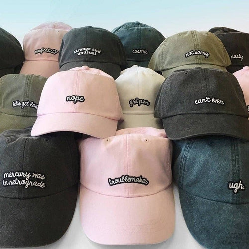 Empowerment Slogan Baseball Caps