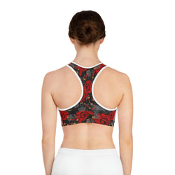 Skulls & Roses Sports Bra