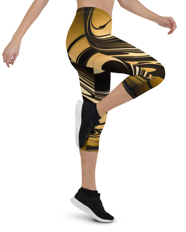 SHE REBEL - Liquid Gold Capris