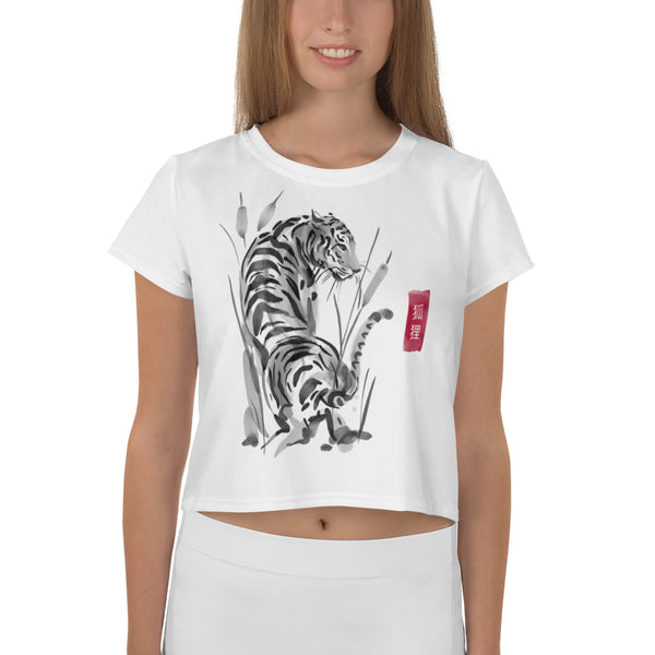 SHE REBEL - Asian Tiger Crop Top