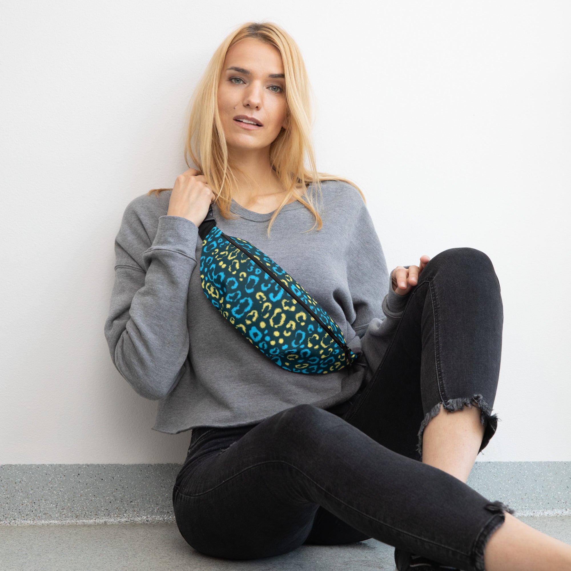 Multicolored Leopard Print Fanny Pack
