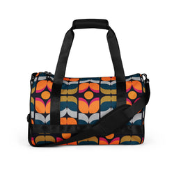 Multicolored Geometric Print Gym Bag