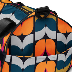 Multicolored Geometric Print Gym Bag