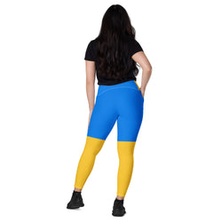 Ukrainian Flag Leggings w/Pockets