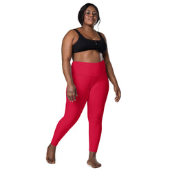 Crimson Leggings with Pockets | Size Inclusive