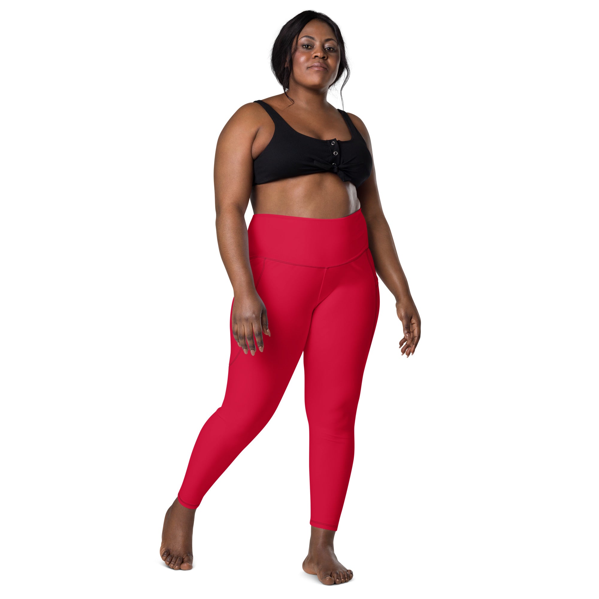 Crimson Leggings with Pockets | Size Inclusive