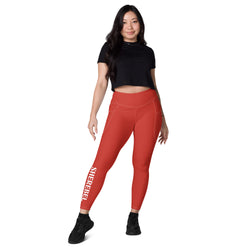 Harley Davidson Red Leggings with Pockets | All Sizes