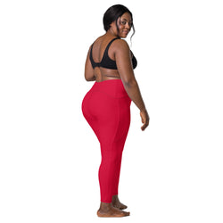 Crimson Leggings with Pockets | Size Inclusive