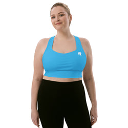 SHE REBEL - Lightning Blue Longline Sports Bra