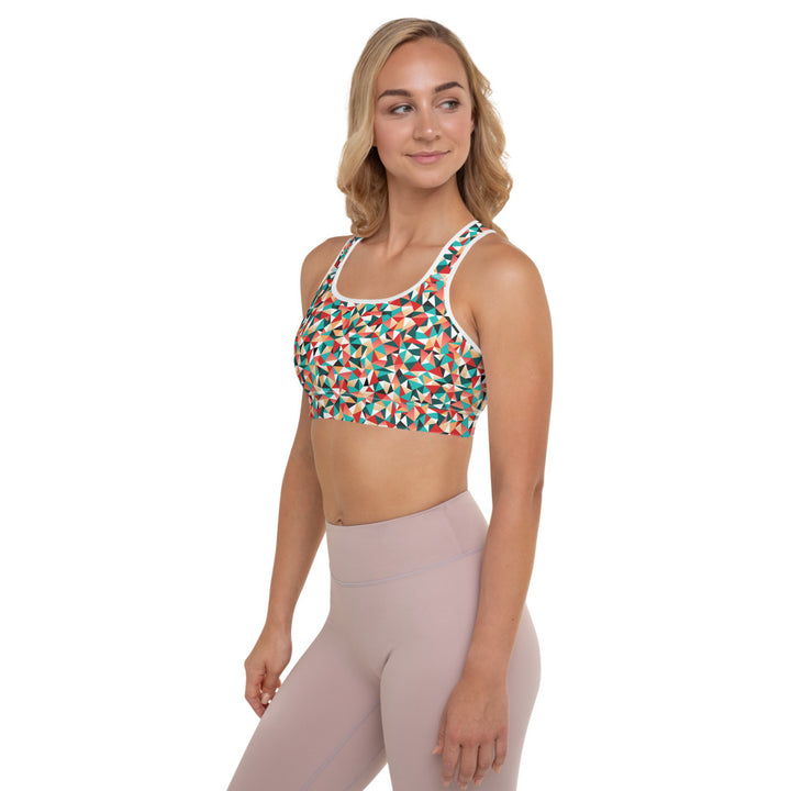 Kaleidoscope print sports bra 