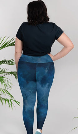 Midnight Blue Leggings | Plus Size