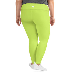 Mindaro Lime Green Leggings | Plus Size