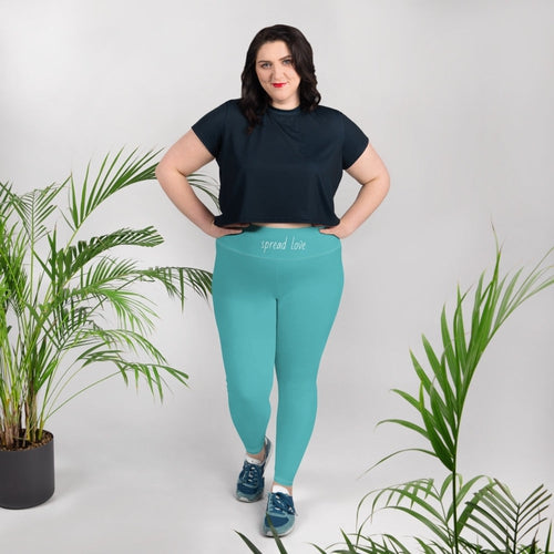 Viking Blue Love Leggings | Plus Size