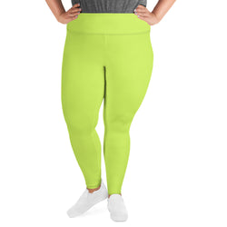Mindaro Lime Green Leggings | Plus Size