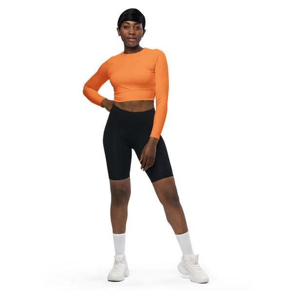 Autumn Orange Crop Top