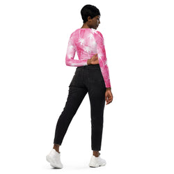 SHE REBEL - Pink Tropics Recycled Crop Top UPF 50+
