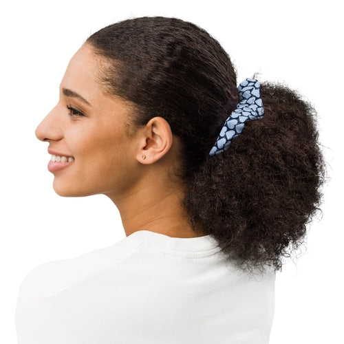 Blue Hearts Scrunchie