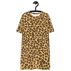 Leopard Print T-Shirt Dress
