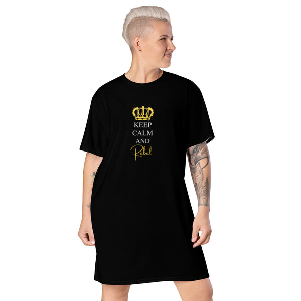 Keep Calm & Rebel T-Shirt Dress