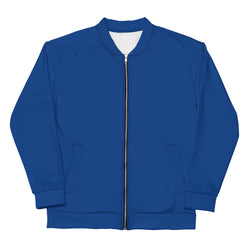 Cerulean Blue Unisex Bomber Jacket