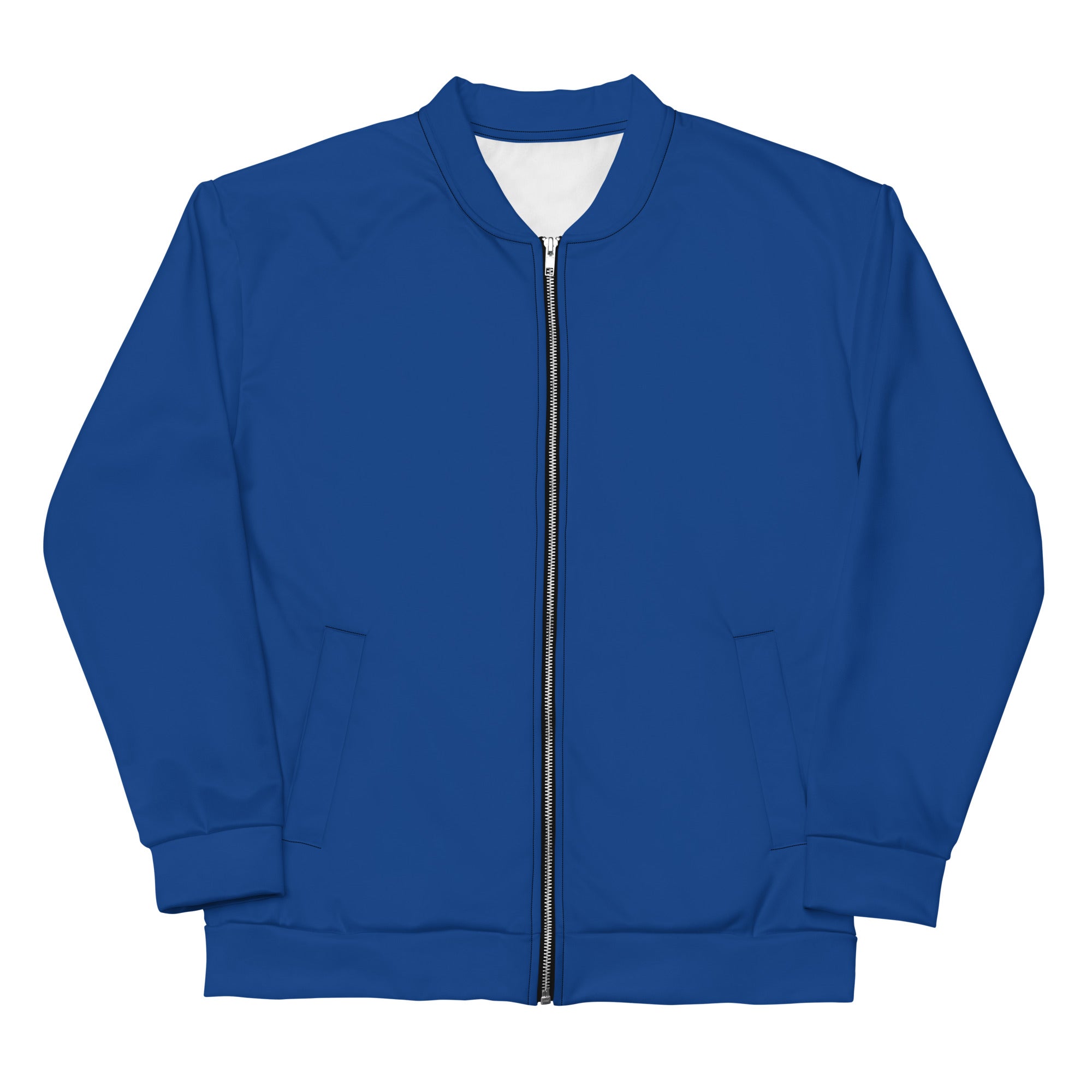 Cerulean Blue Unisex Bomber Jacket