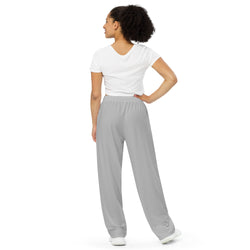 Grey Wide-Leg Lounge Pants