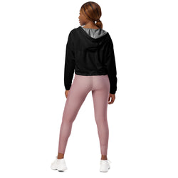 Basic Black Cropped Windbreaker