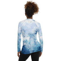 Watercolor Performance Rash Guard UPF 50+