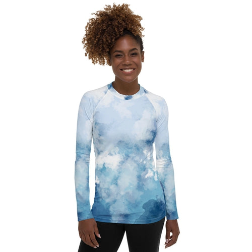 Watercolor Performance Rash Guard UPF 50+