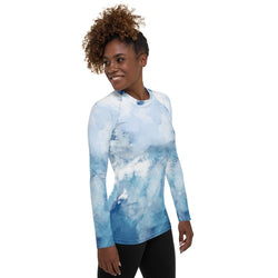 Watercolor Performance Rash Guard UPF 50+