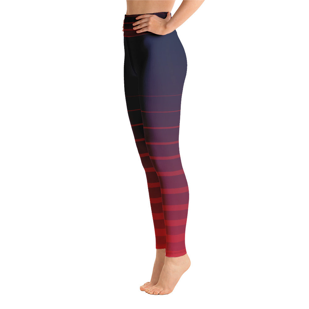 SHE REBEL - New Wave Stripes Yoga Leggings